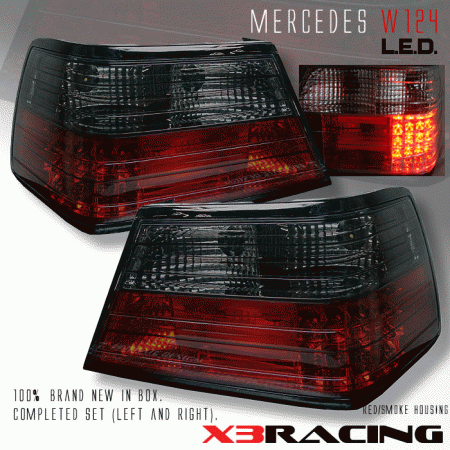 Mercedes  Red Smoke LED Taillights - 300E 400E 500E