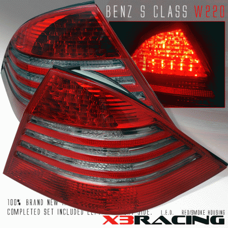 Mercedes  Smoke Red LED Taillights