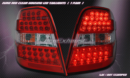 Mercedes  Red Clear LED Taillights