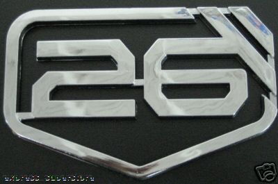 Mercedes  26 Inch Chrome DUB Emblem