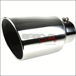 Mercedes  EXHAUST TIP - 5in INLET, 8in OUTLET - SILVER  MF-TP0508D-S