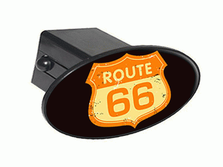 Mercedes  Universal Route 66 Oval Hitch Cover - Black - 20