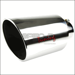 Mercedes  EXHAUST TIP - 4in INLET, 8in OUTLET - SILVER MF-TP0408D-S