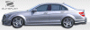 Mercedes-Benz C Class Duraflex C63 Look Side Skirts Rocker Panels - 2 Piece - 106125