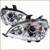 Mercedes-Benz ML Spec-D Projector Headlights - Chrome - 2LHP-BW16302-TM