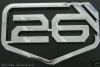 26 Inch Chrome DUB Emblem
