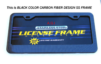 Mercedes  Carbon Pattern Black Plate Frame