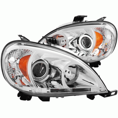 Mercedes  Mercedes-Benz ML Anzo CCFL G2 Projector Headlights with Chrome Housing - Halo - 121189
