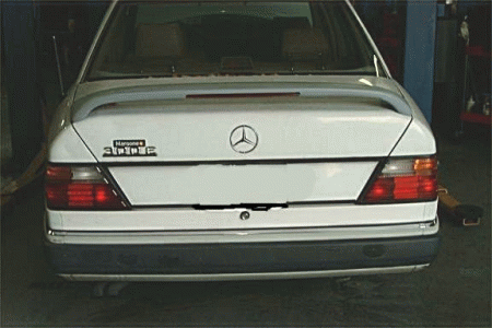 Mercedes  Mercedes-Benz E Class Factory Style Rear Wing Spoiler - Unpainted - M124-W1U