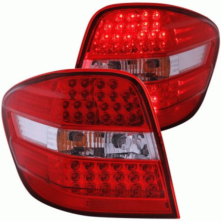 Mercedes  Mercedes-Benz ML Anzo LED Taillights with Red Housing - Clear Lens - 321053