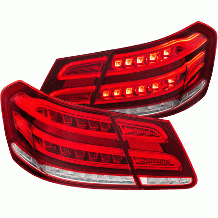 Mercedes  Mercedes-Benz E Class Anzo LED Taillights - Red Housing with Clear Lens - 321331