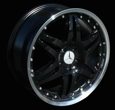 Mercedes  19 inch Black-Polished - 4 wheel set