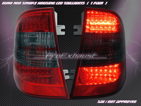 Mercedes  Red Smoke LED Taillights