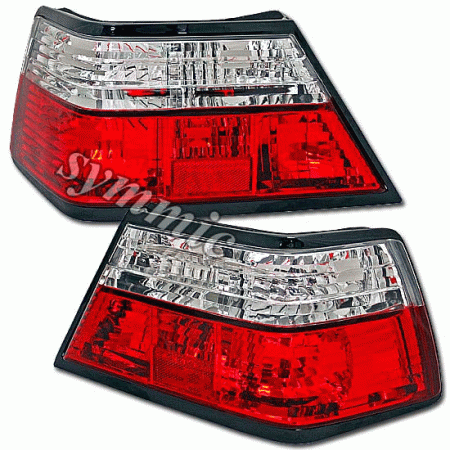 Mercedes   Red Clear Crystal Lens Taillights