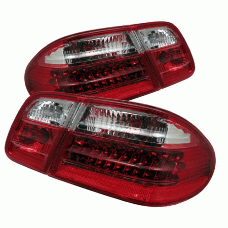 Mercedes  Mercedes-Benz E Class Spyder LED Taillights - Red Clear - ALT-CL-MBW210-LED-RC