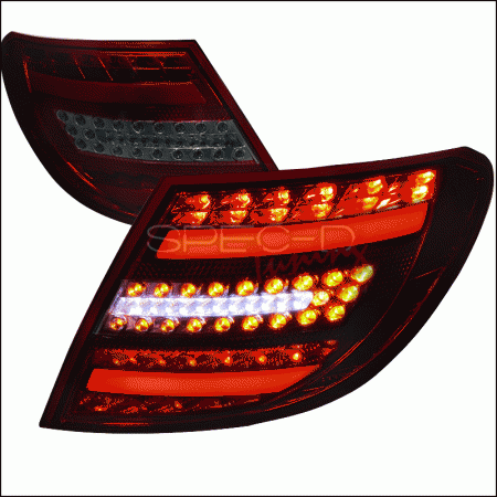 Mercedes  Mercedes-Benz C Class Spec-D LED Taillights - Red & Smoke - LT-BW20408RGLED-APC