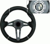 Universal 4 Car Option Steering Wheel - Technic 3 Black - 320mm - SW-94168-BK2