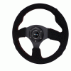 Universal Spec-D NRG Steering Wheel - Suede - SW-202S