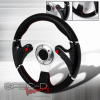 Universal Spec-D F16 Carbon Steering Wheel - 320mm - Black - SW-9410032-BK-RS