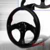 Universal Spec-D Type 2 Steering Wheel - 320mm - Black - SW-94150-BK-RS