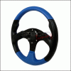 Universal Spec-D Type 2 Steering Wheel - 320mm - Black & Blue - SW-94150-BKB