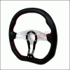 Universal Spec-D Technic Steering Wheel - 350mm - Black - SW-94159-BK-RS