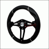 Universal Spec-D Technic 3 Steering Wheel - 320mm - Black - SW-94168-BK2