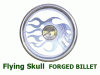 Hot Rod Deluxe Flying Skull Full Wrap Billet Steering Wheel - SW-FLYINSKULL-X