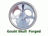 Hot Rod Deluxe Gouhl with Horn Skull Full Wrap Billet Steering Wheel - SW-GOUHLSKUL-X