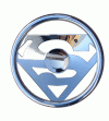Hot Rod Deluxe Superman Full Wrap Large Logos - SW-SUPRMN-X