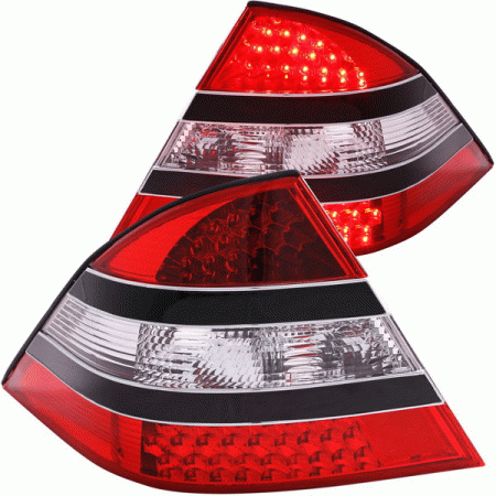 Mercedes  Mercedes-Benz S Class Anzo LED Taillights with Red Housing - Black Middle - Clear Lens - 321085