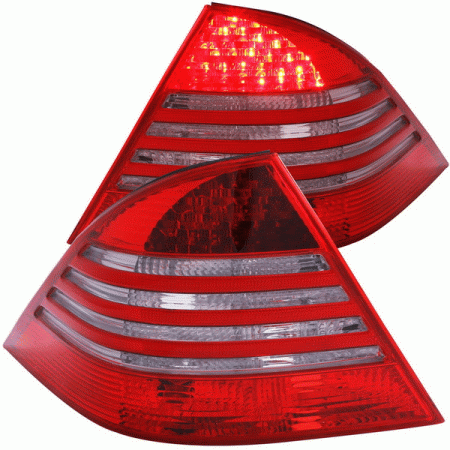 Mercedes  Mercedes-Benz S Class Anzo LED Taillights with Red Housing - Smoke Lens - 321122
