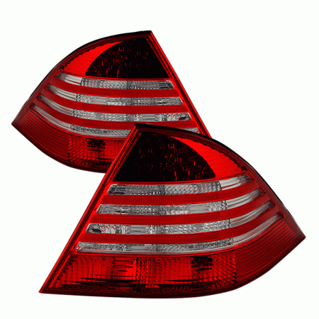 Mercedes  Mercedes-Benz S Class Xtune LED Tail Lights - Red Clear - ALT-JH-MBW220-LED-RC