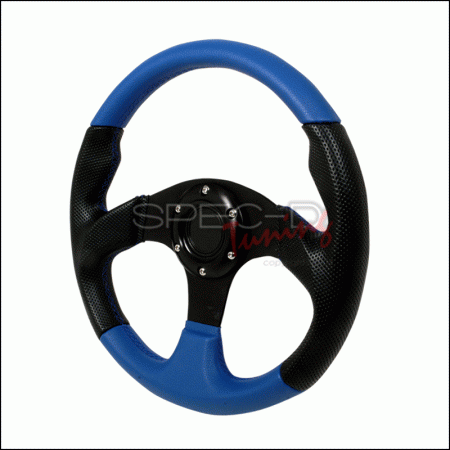 Mercedes  Universal Spec-D Type 2 Steering Wheel - 320mm - Black & Blue - SW-94150-BKB